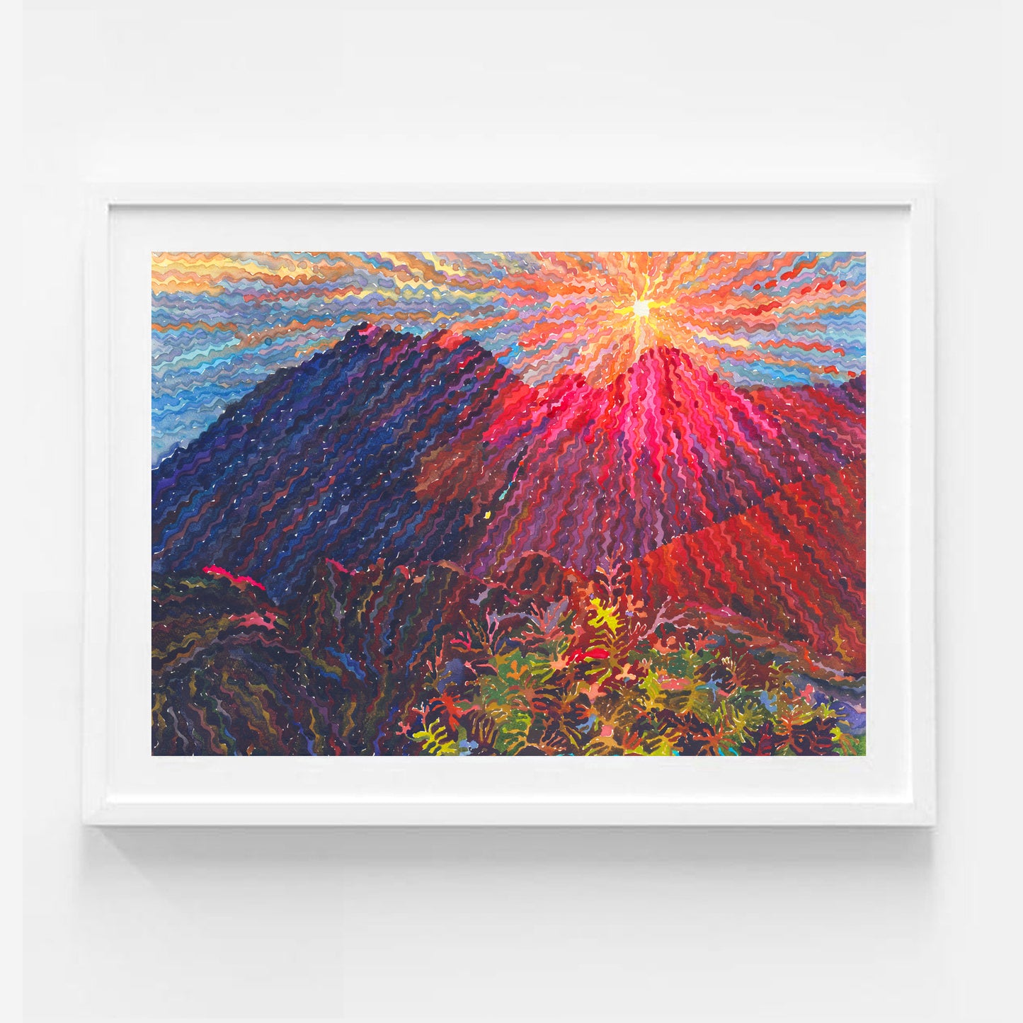 Haleakala National Park in Hawaii Print by Tanbelia