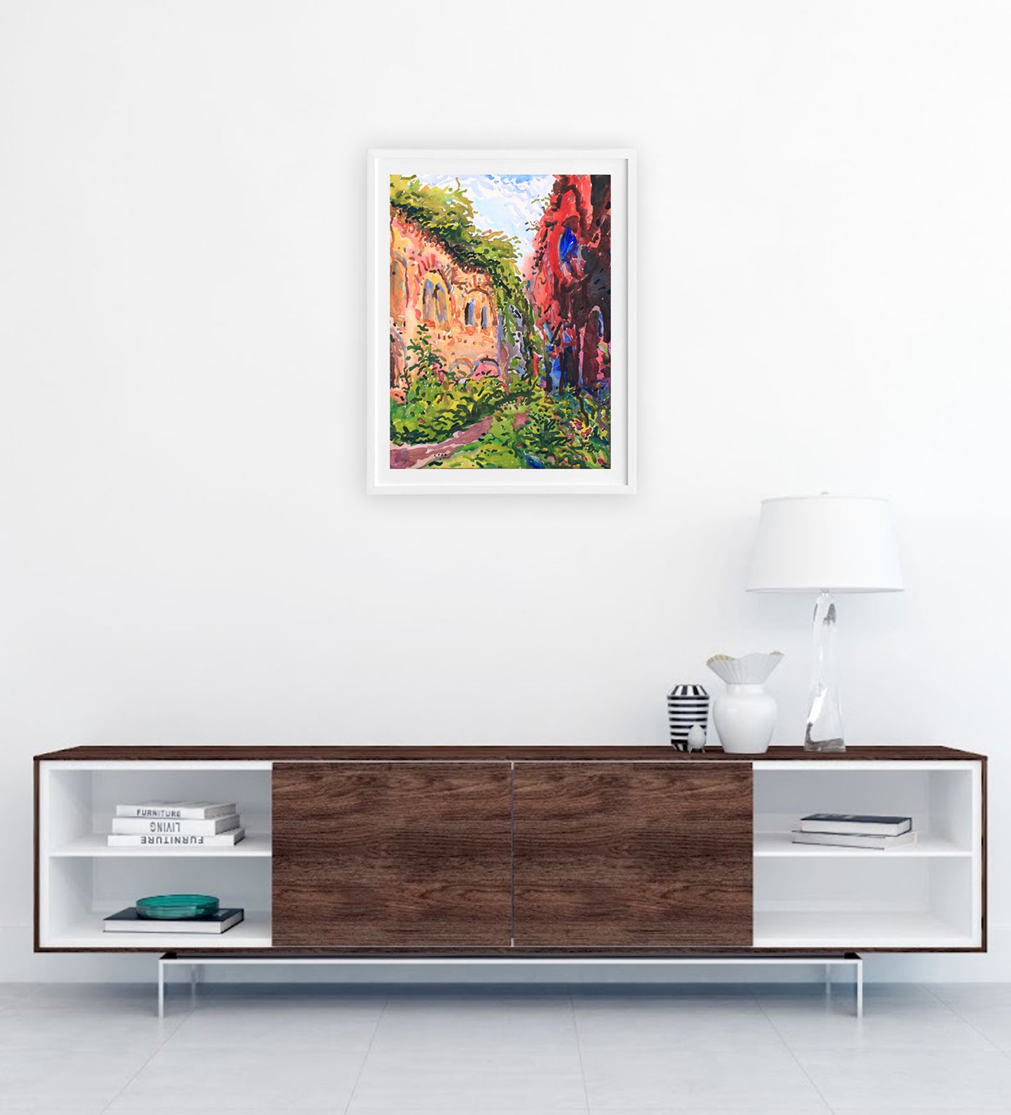 Tarakaniv Fort 19th Century in Ukraine Painting by Tanbelia