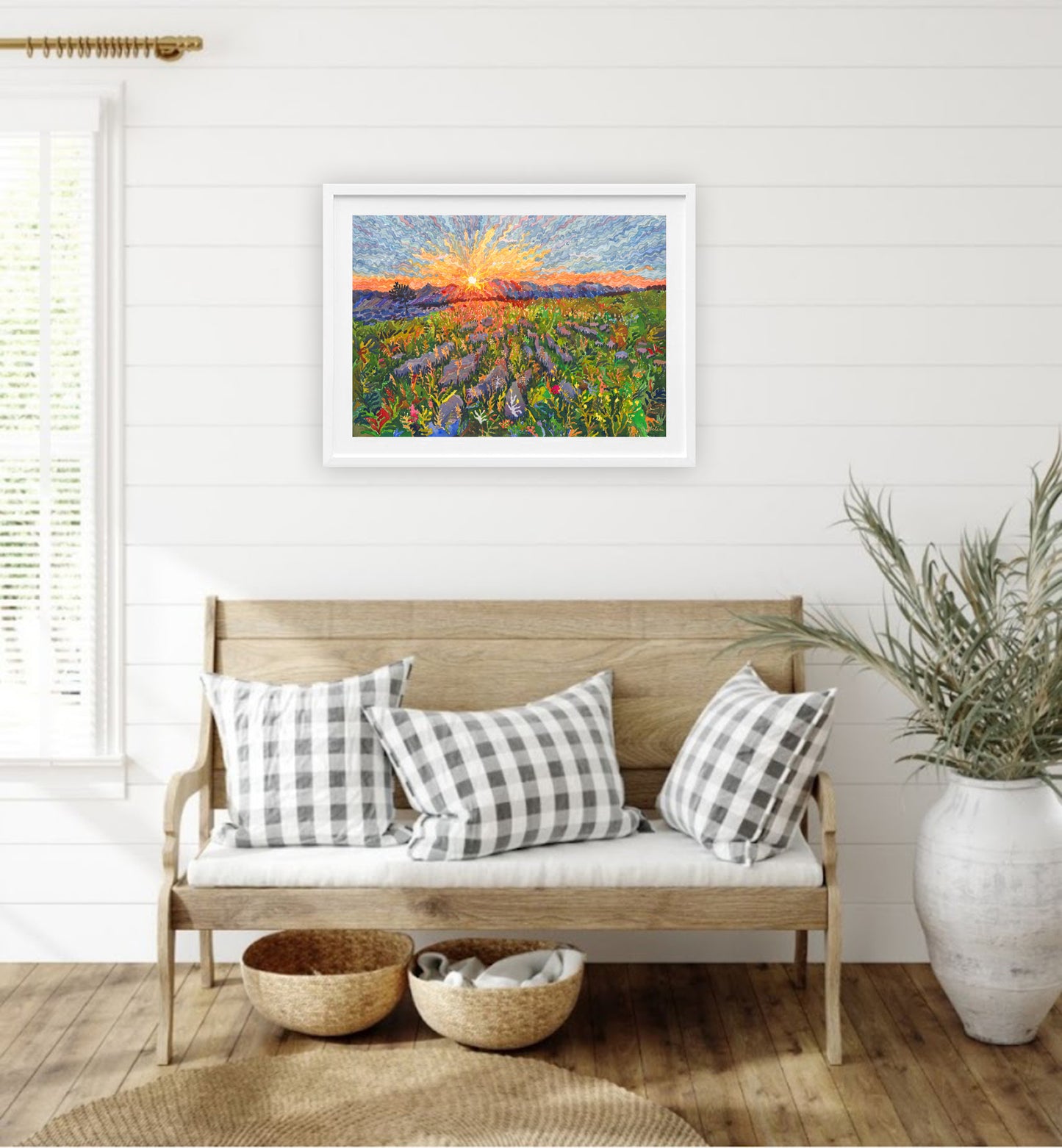 Yorkshire Dales National Park Watercolor Original Painting by Tanbelia