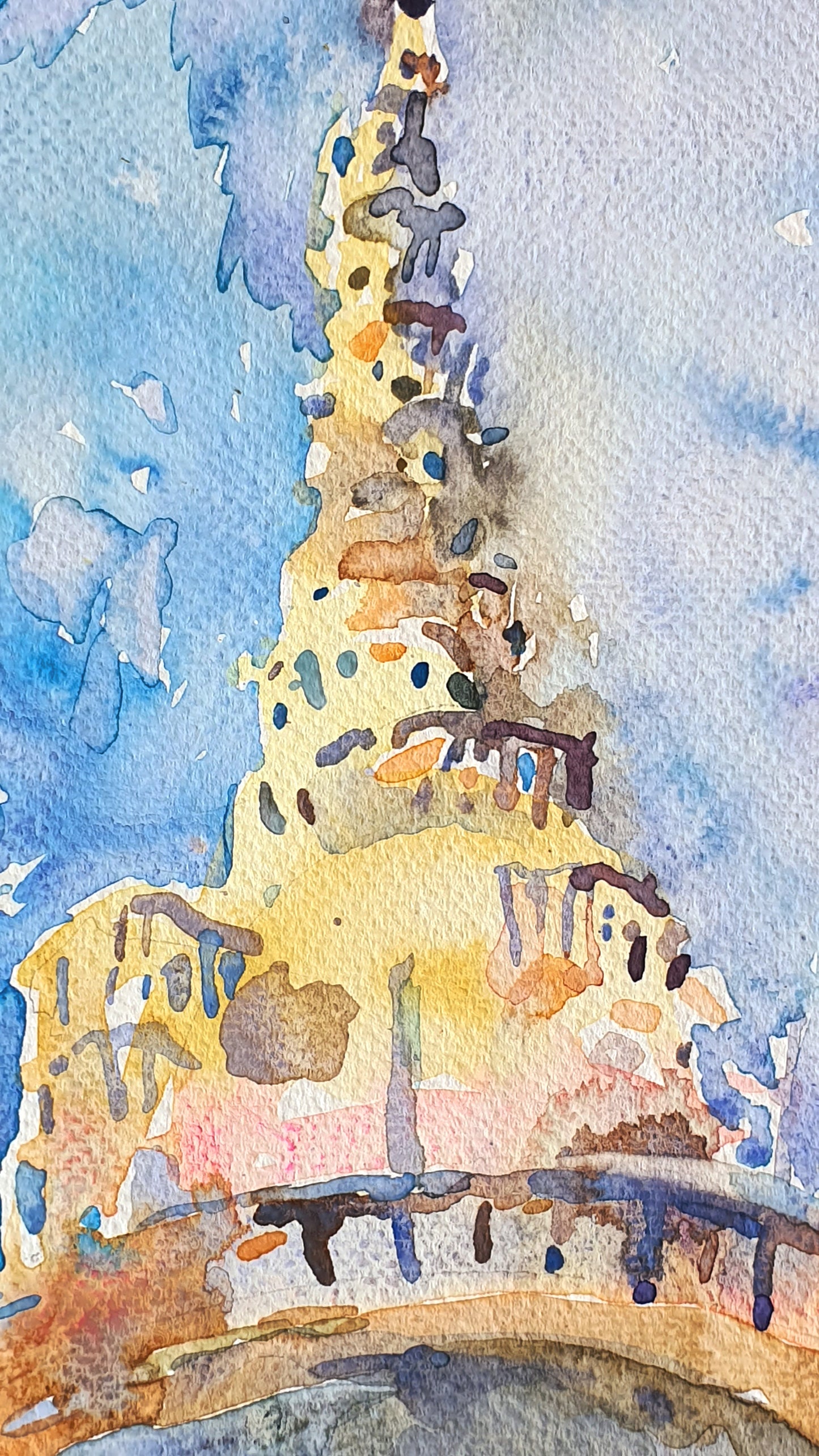 Ambuluwawa Tower in Gampola City in Sri Lanka by Tanbelia