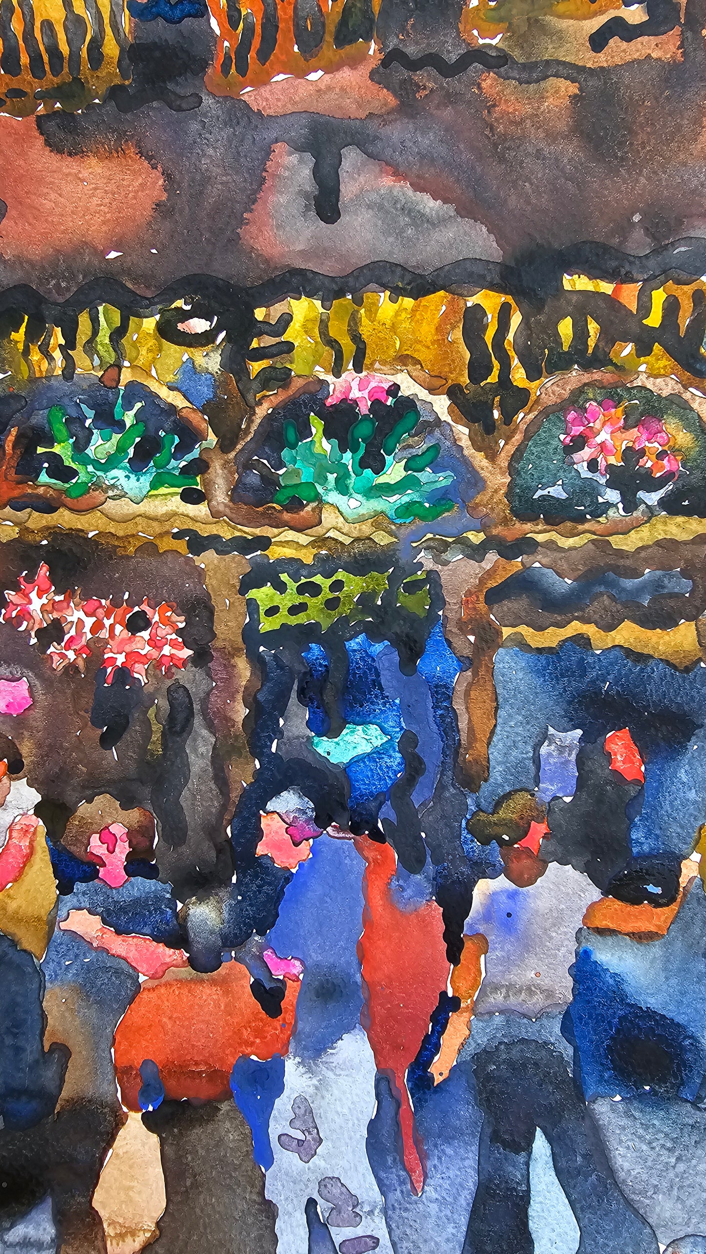 Old Town Bar in the New York City Watercolor Painting by Tanbelia
