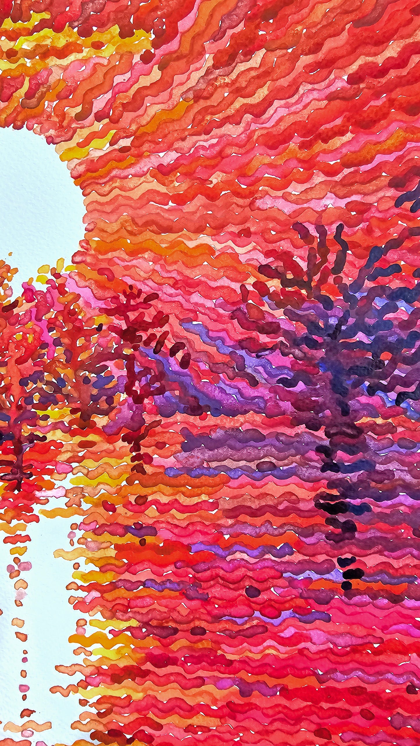 Caddo Lake State Park Watercolor Original Painting by Tanbelia