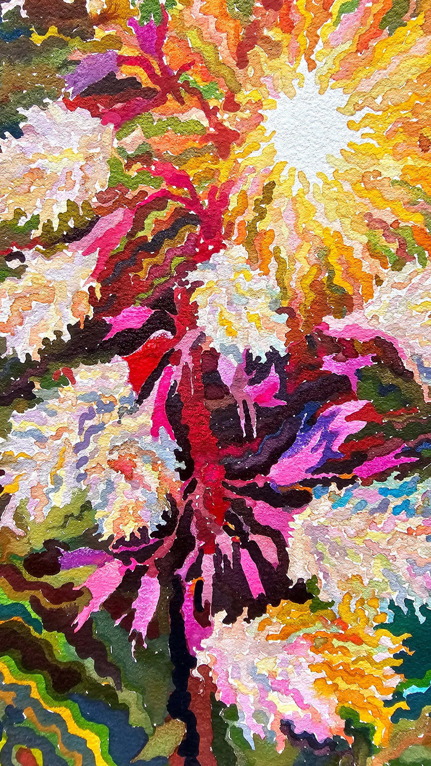 Salvia Divinorum Watercolor Painting by Tanbelia
