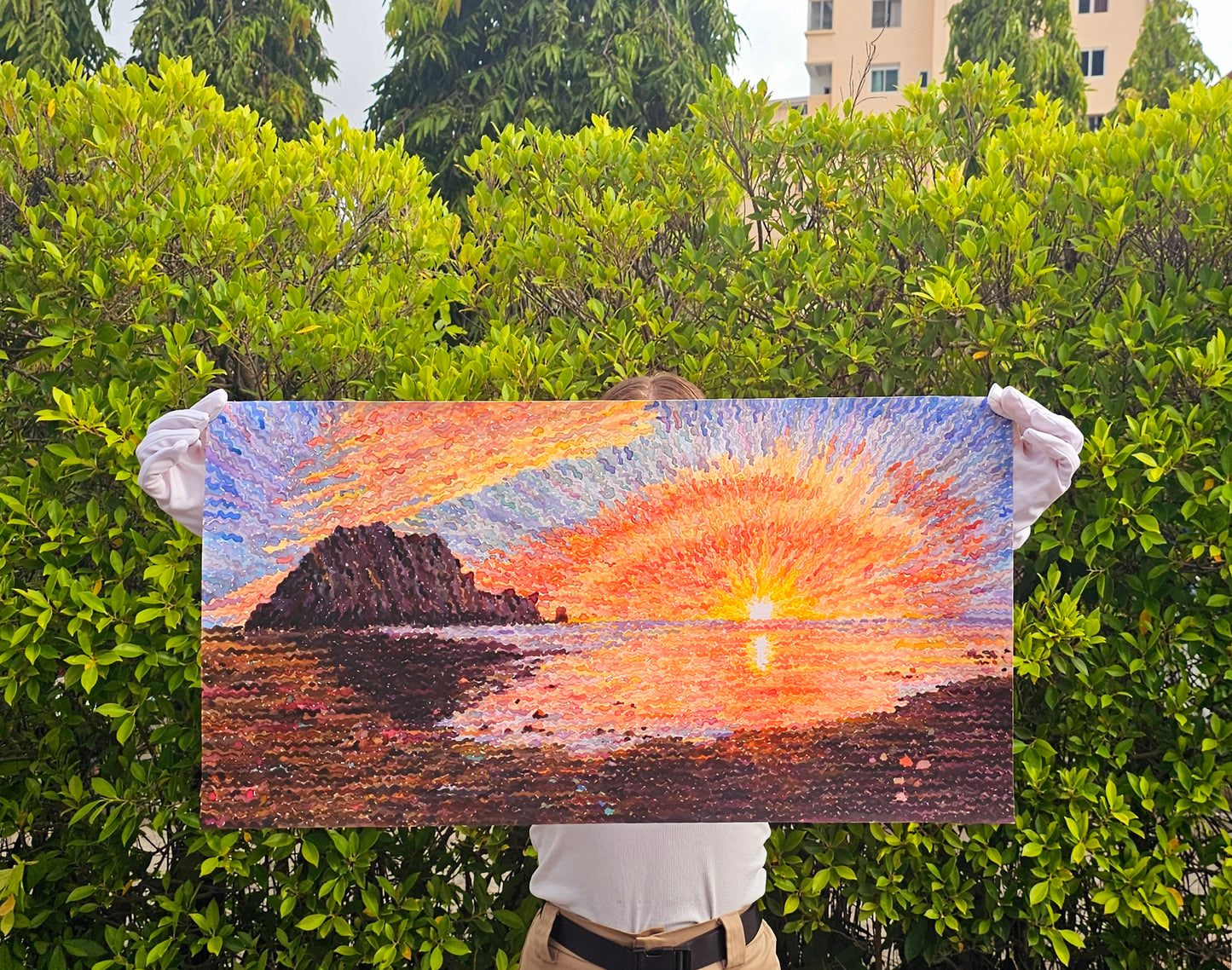 Morro Rock and the Beach Watercolor Original Painting. Commissioned.