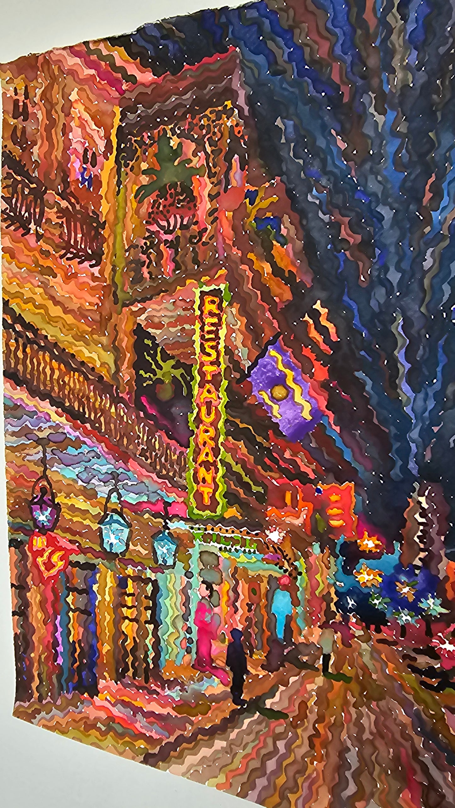 New Orleans Watercolor Painting by Tanbelia