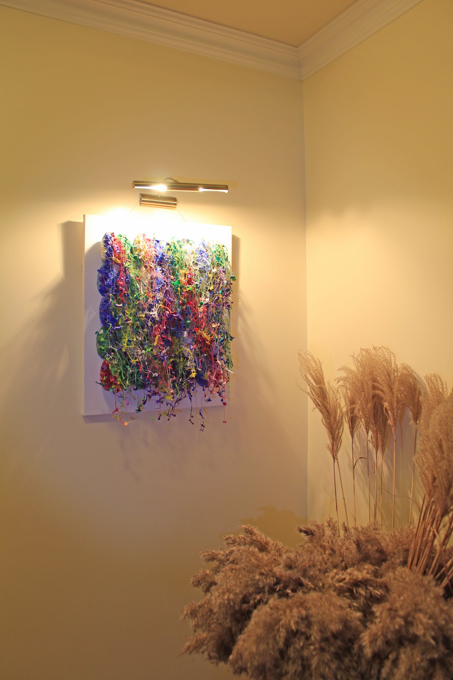 Rainbow Colorful Wall Sculpture by Tanbelia