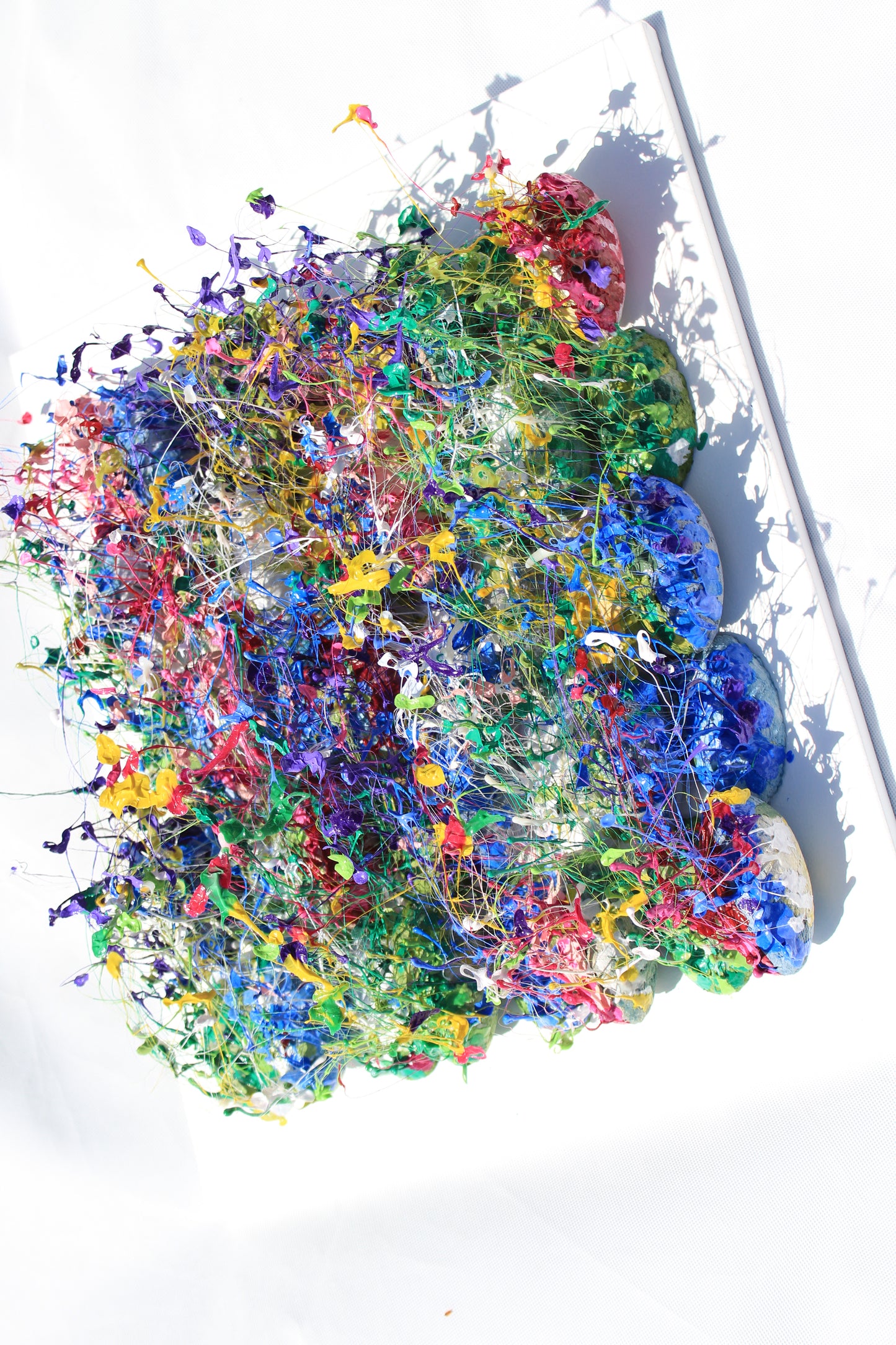 Rainbow Colorful Wall Sculpture by Tanbelia