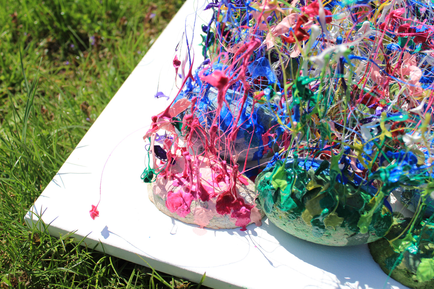 Rainbow Colorful Wall Sculpture by Tanbelia