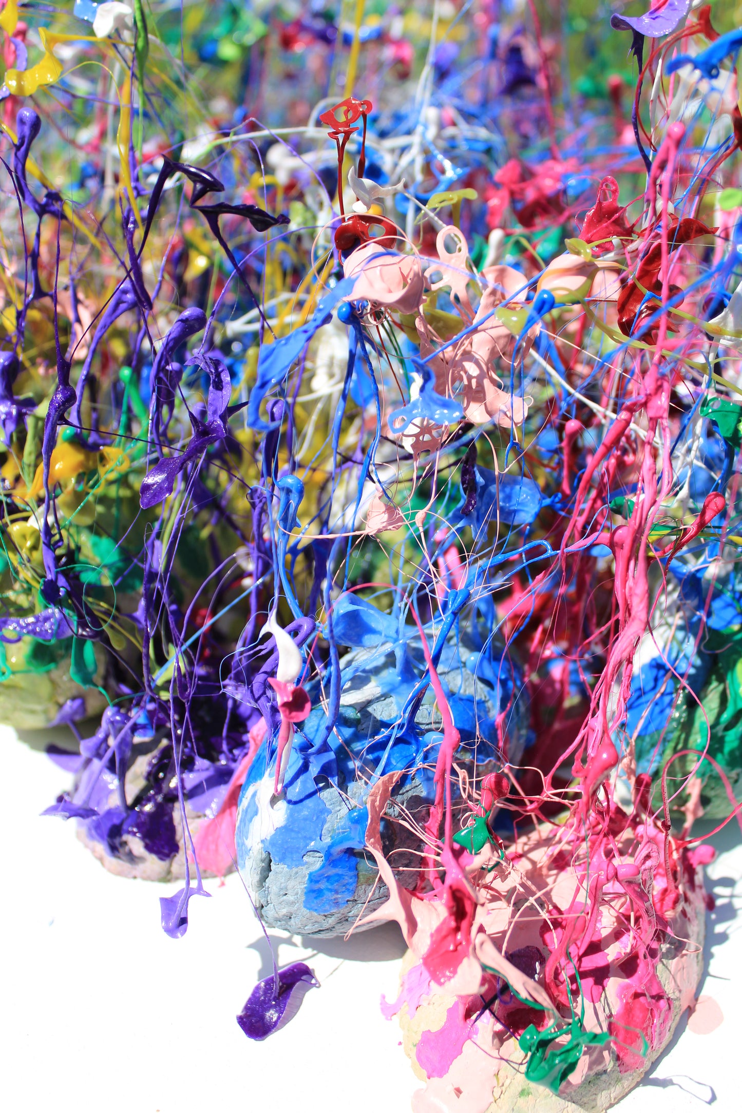 Rainbow Colorful Wall Sculpture by Tanbelia
