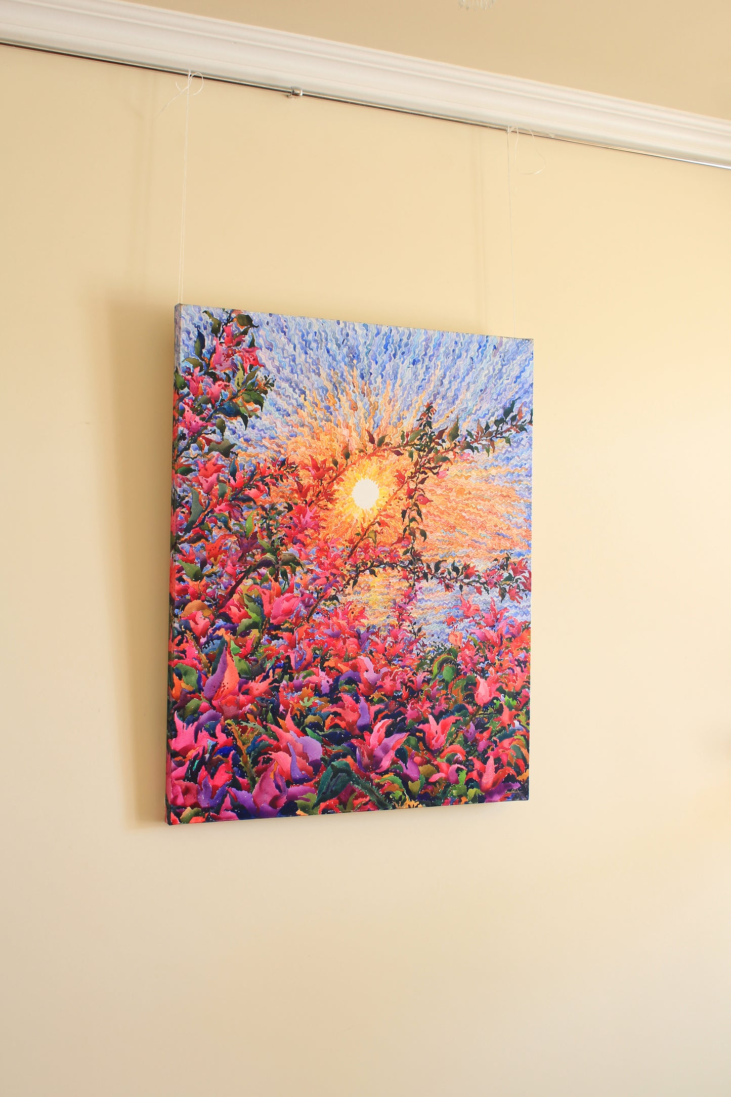 Bougainvillea Flowers Watercolor Print