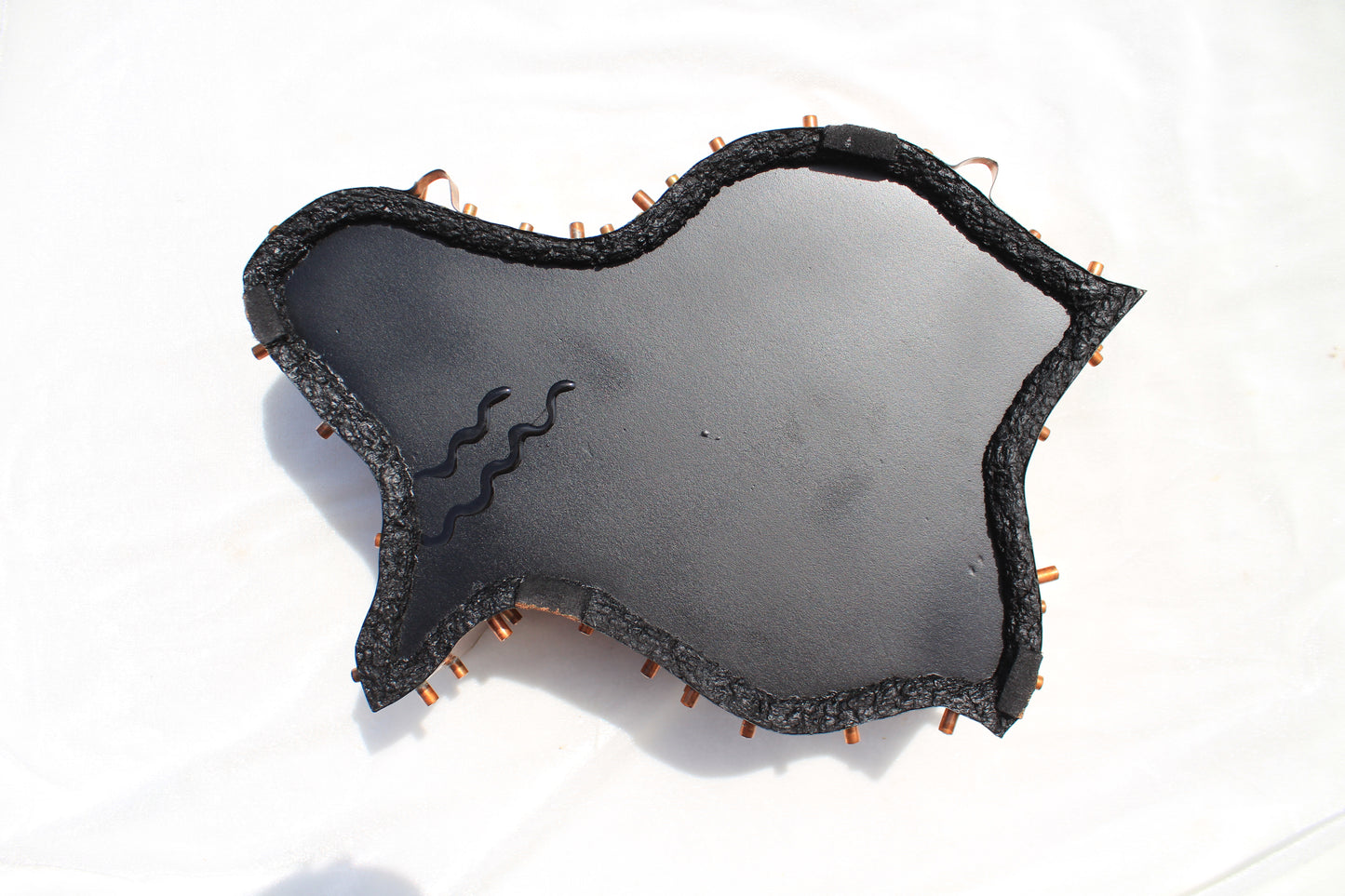 The green way 2/4 - Abstract Copper Sculpture with Solar Charger by Tanbelia