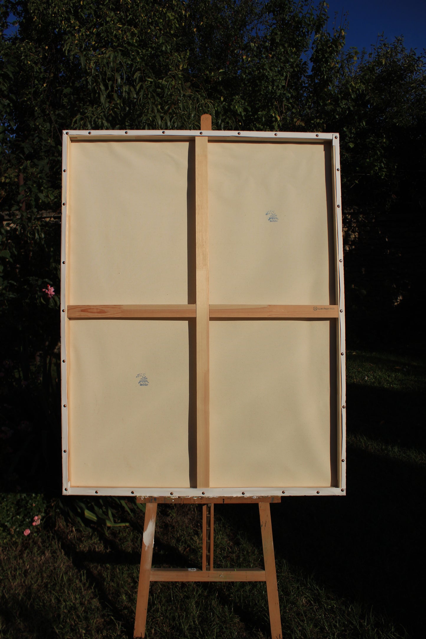 Extra Large Eryngium Flowers Painting by Tanbelia