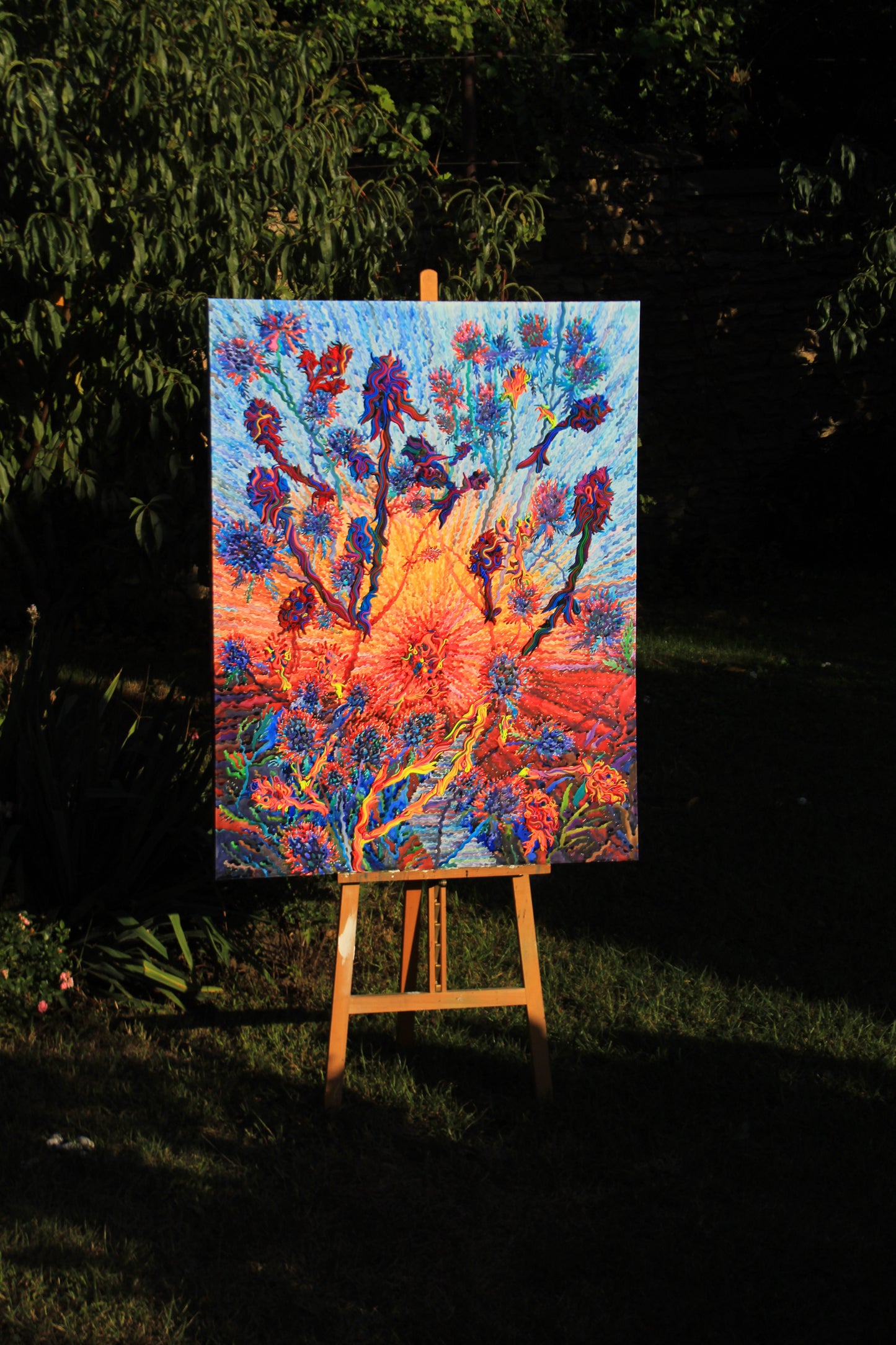 Eryngium Flowers Watercolor Print