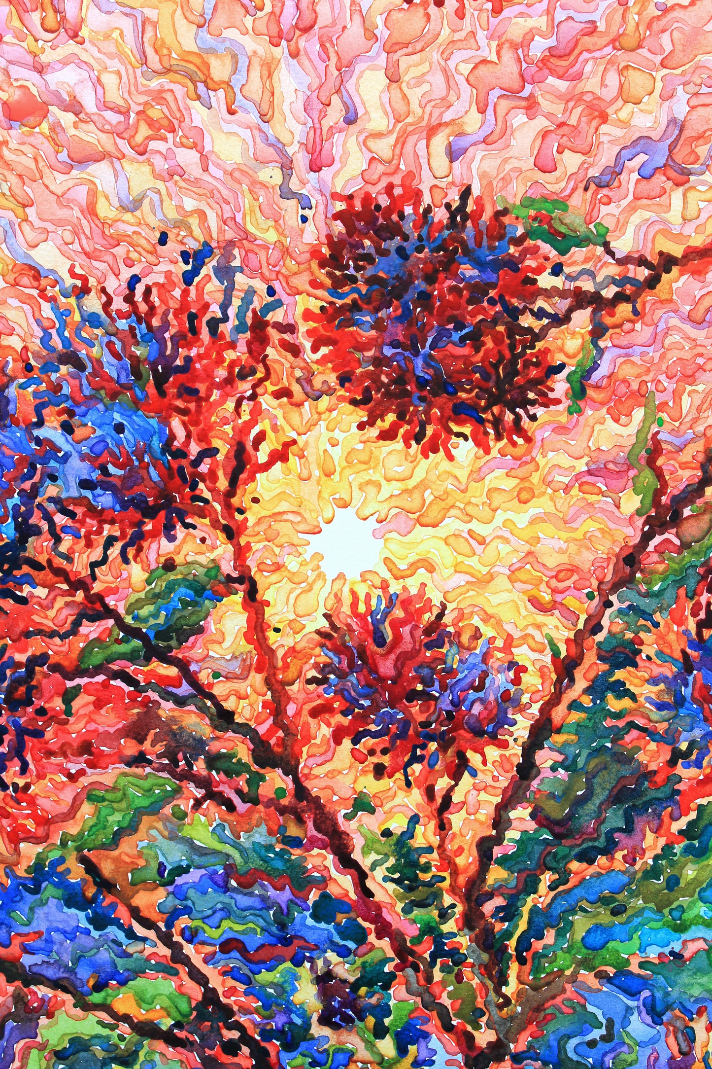 Burdock Flowers Watercolor Print