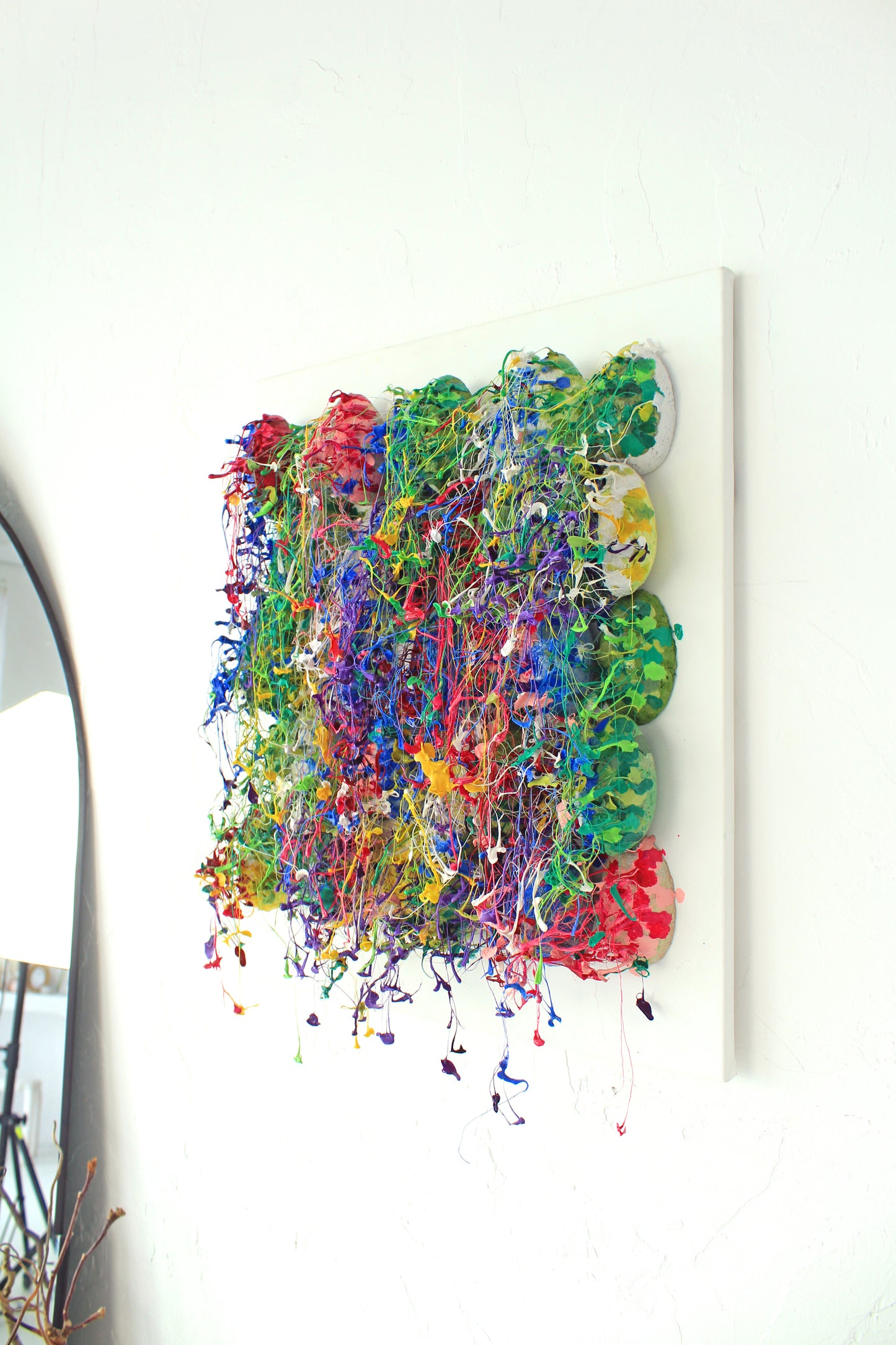 Rainbow Colorful Wall Sculpture by Tanbelia