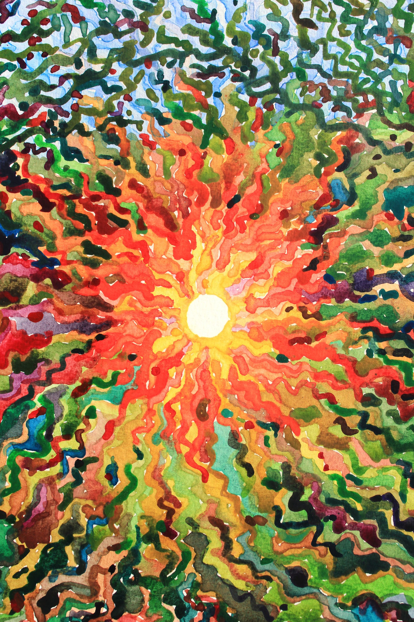 Secret Path in the Garden Watercolor Print