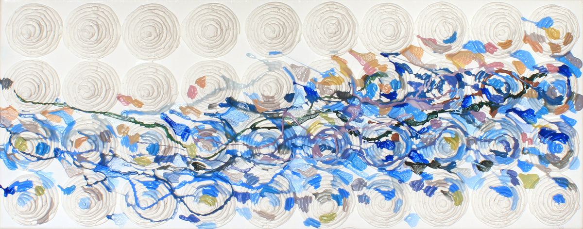 Abstract Textured Painting of the Sea by Tanbelia