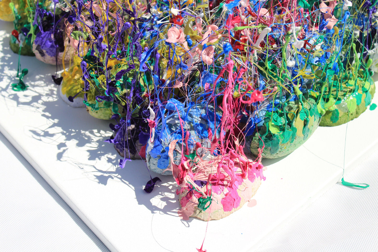 Rainbow Colorful Wall Sculpture by Tanbelia