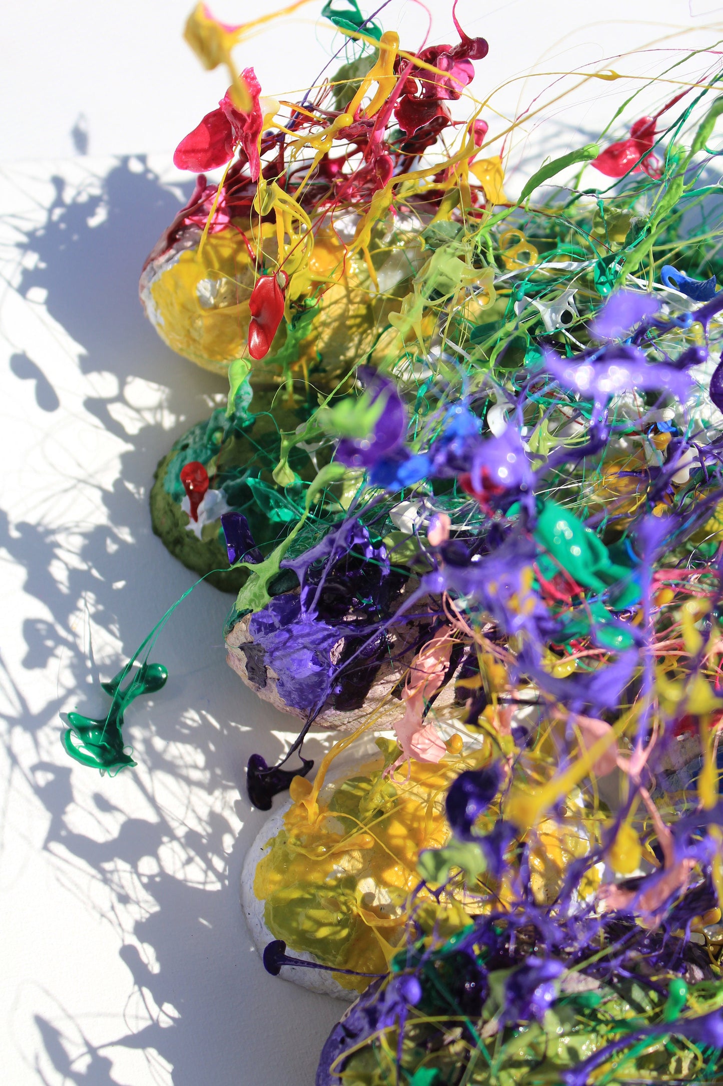 Rainbow Colorful Wall Sculpture by Tanbelia
