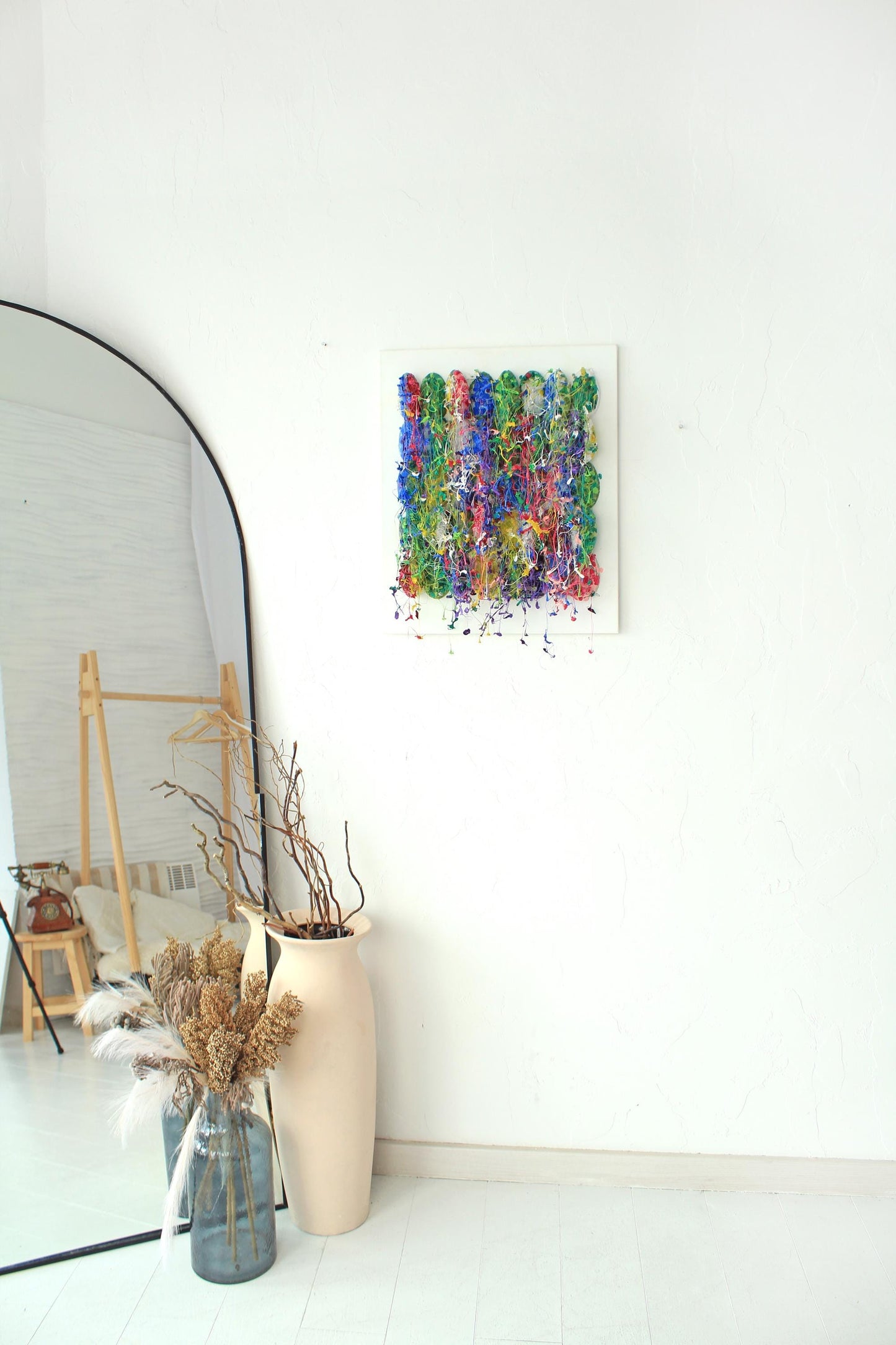 Rainbow Colorful Wall Sculpture by Tanbelia
