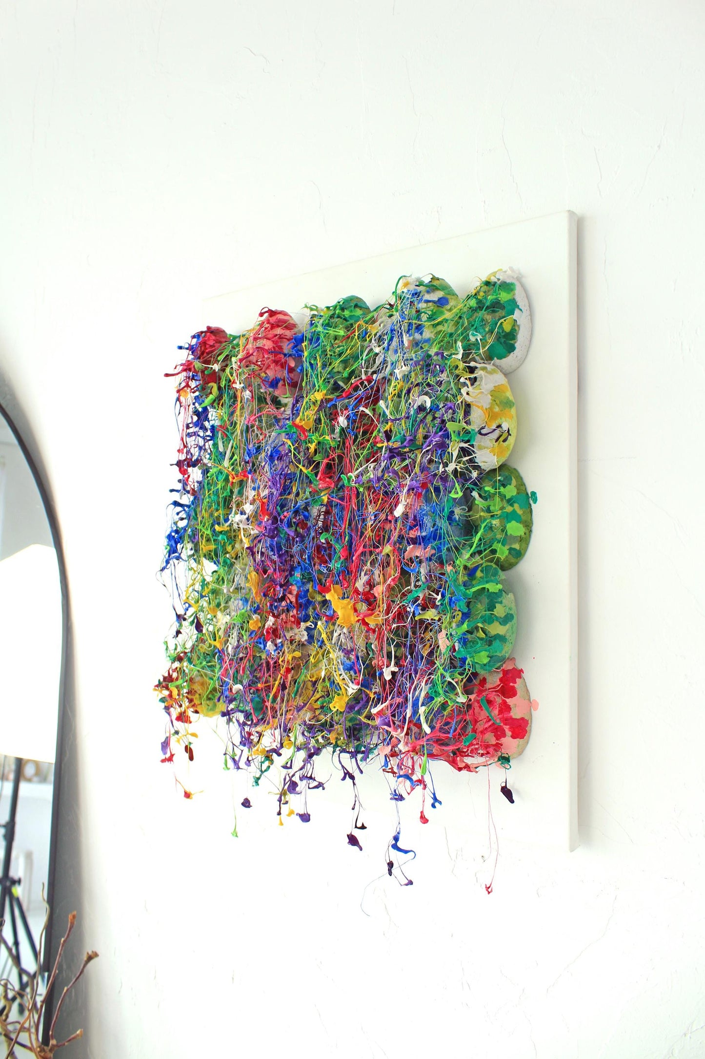 Rainbow Colorful Wall Sculpture by Tanbelia