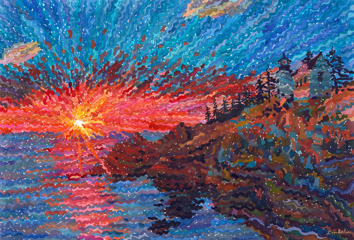 Acadia National Park Print by Tanbelia
