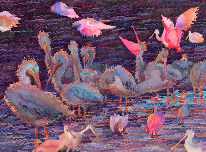 Everglades National Park Watercolor Original Painting by Tanbelia