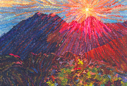 Haleakala National Park in Hawaii Print by Tanbelia