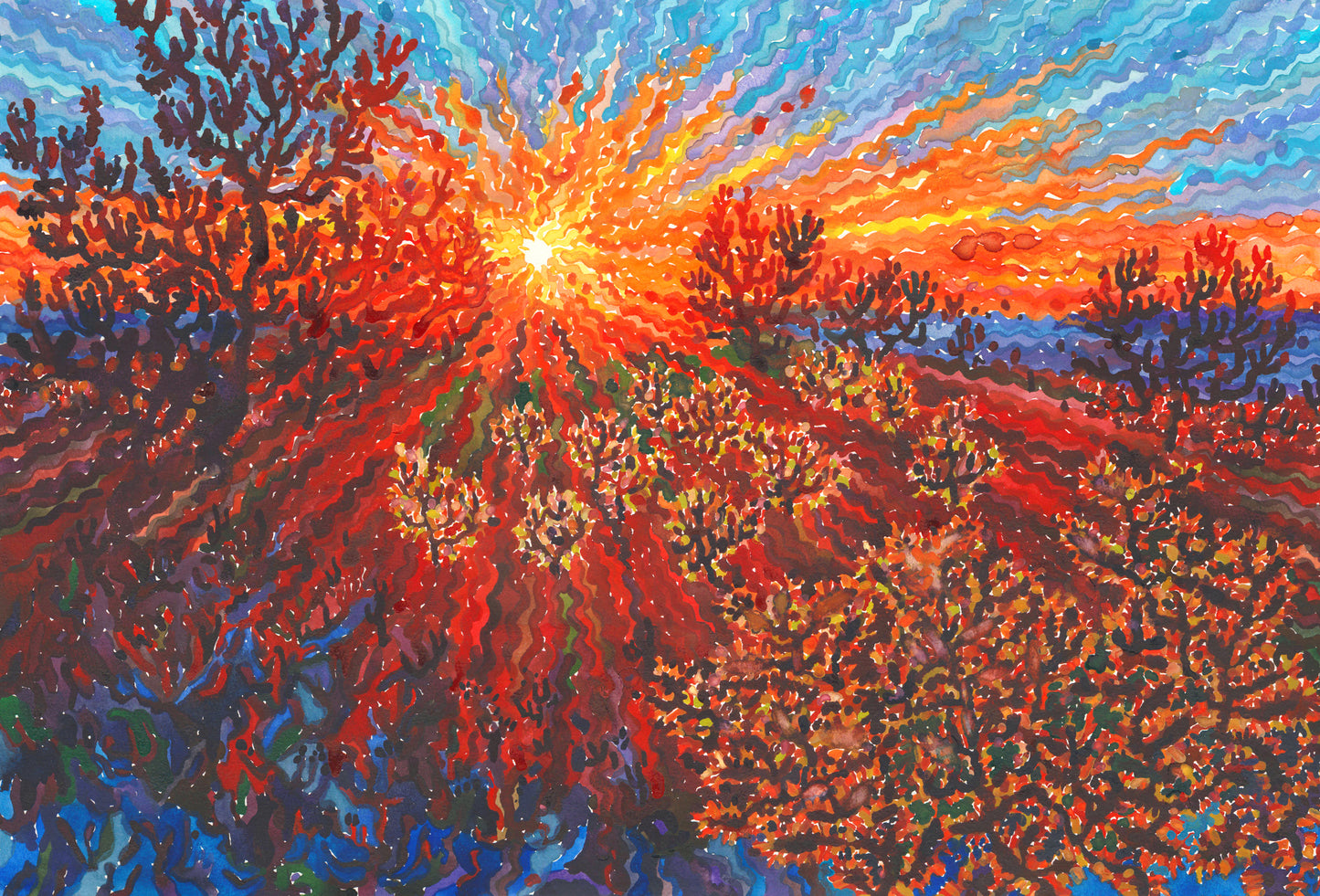 Joshua Tree National Park Print by Tanbelia