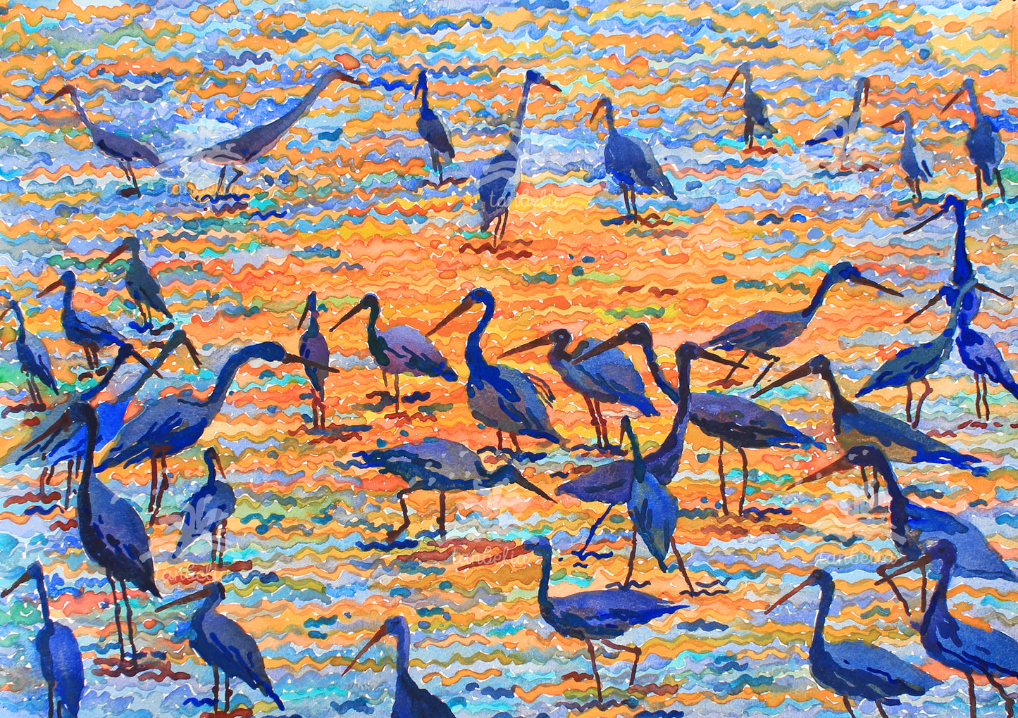 Tuzly Estuaries National Park Print by Tanbelia