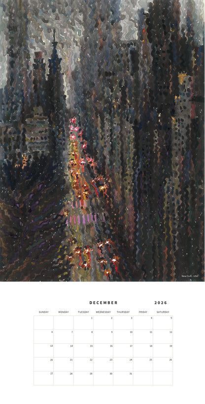 Calendar 2026 with National Parks and Urban Landscapes by Tanbelia