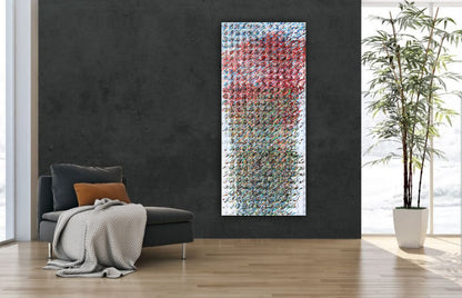3 Piece Triptych Textured Acrylic Painting by Tanbelia