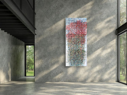 3 Piece Triptych Textured Acrylic Painting by Tanbelia