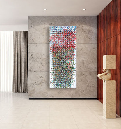 3 Piece Triptych Textured Acrylic Painting by Tanbelia