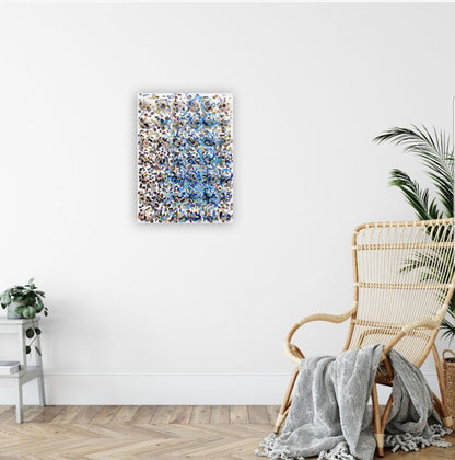 Jellyfish Textured Abstract Painting by Tanbelia