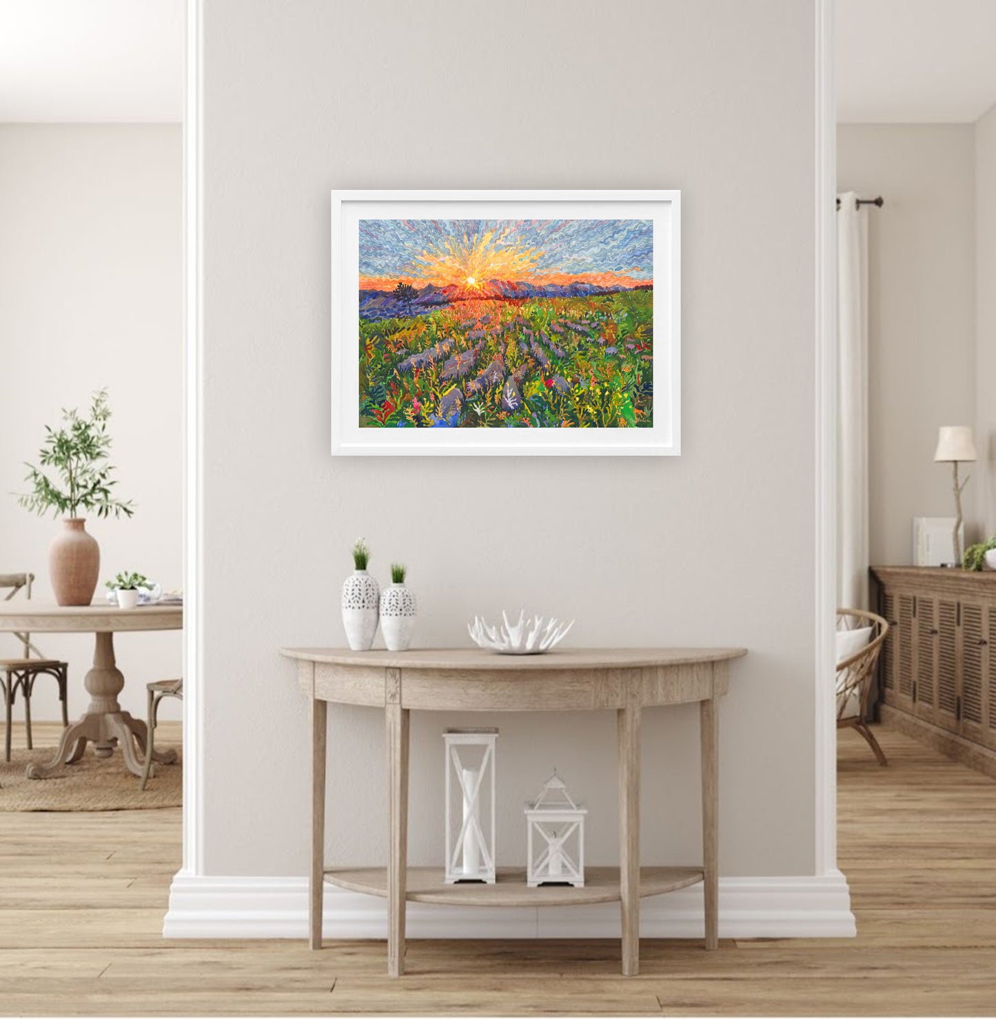 Yorkshire Dales National Park Watercolor Original Painting by Tanbelia