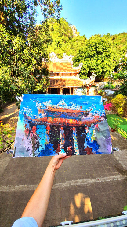 Tam Thai Pagoda in Da Nang in Vietnam by Tanbelia