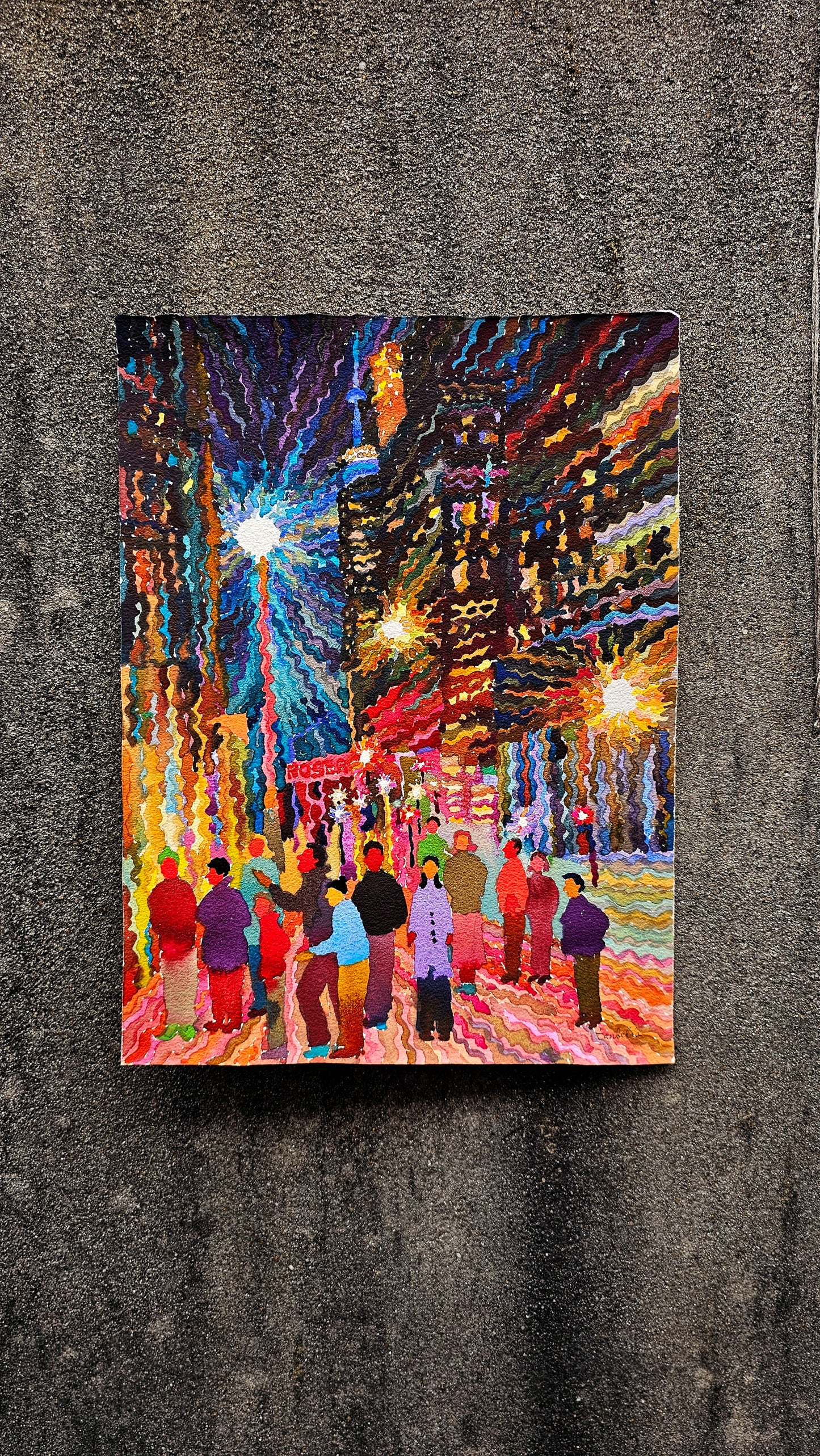 Toronto Watercolor Painting by Tanbelia