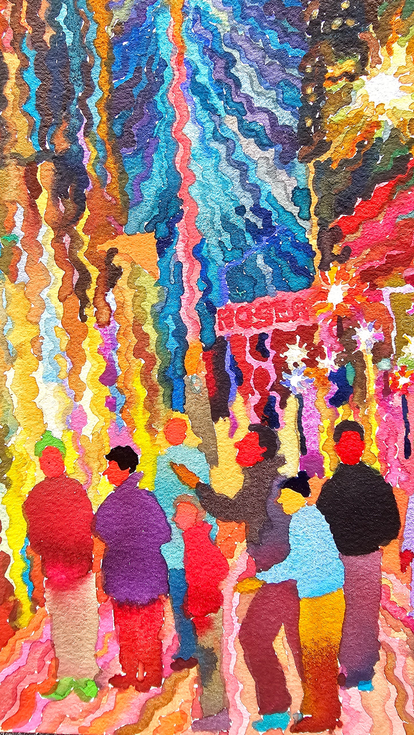 Toronto Watercolor Painting by Tanbelia