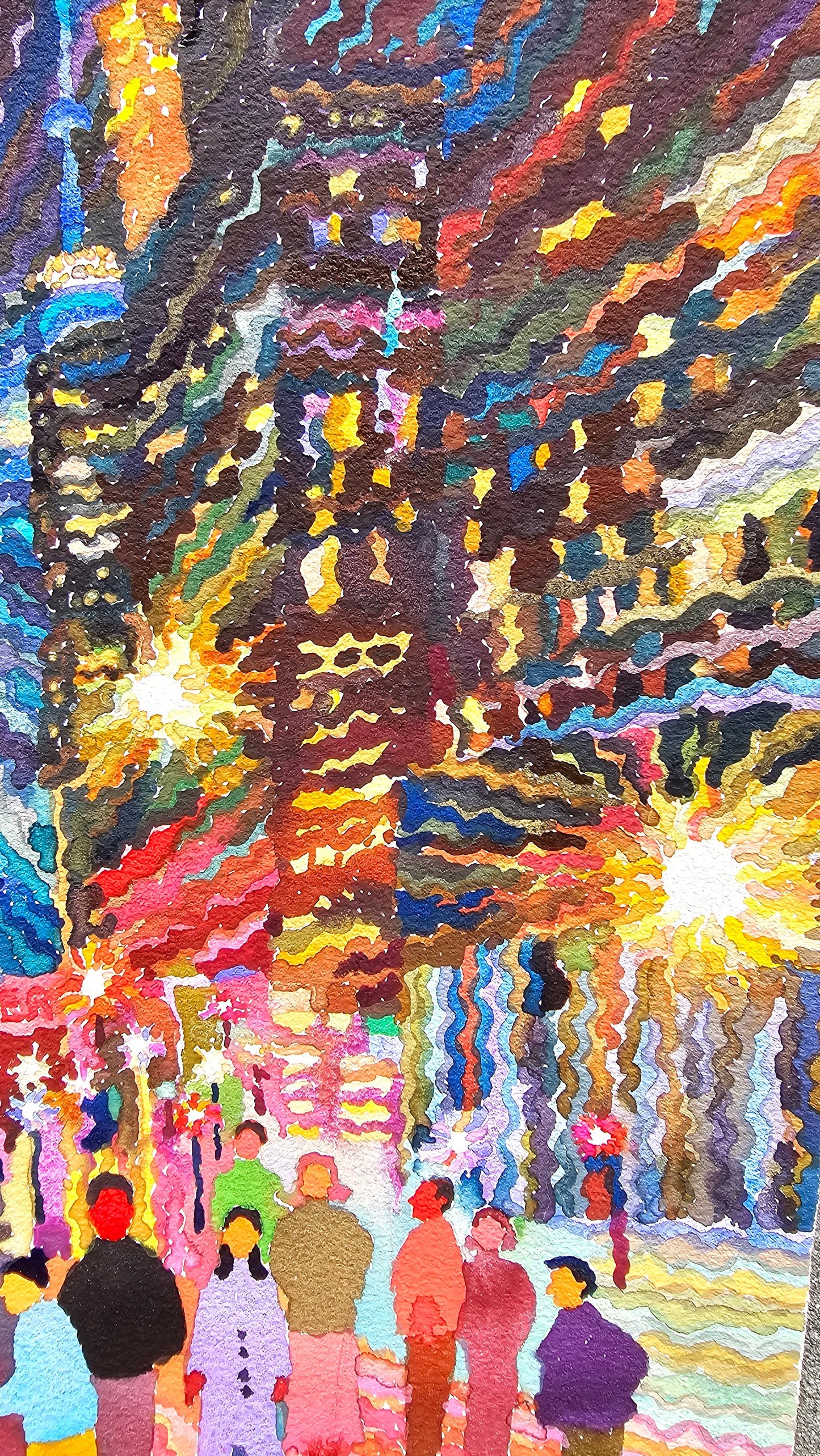 Toronto Watercolor Painting by Tanbelia