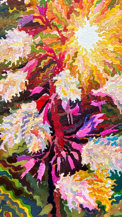 Salvia Divinorum Watercolor Painting by Tanbelia