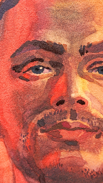 Jordan Morris Watercolor Painting by Tanbelia