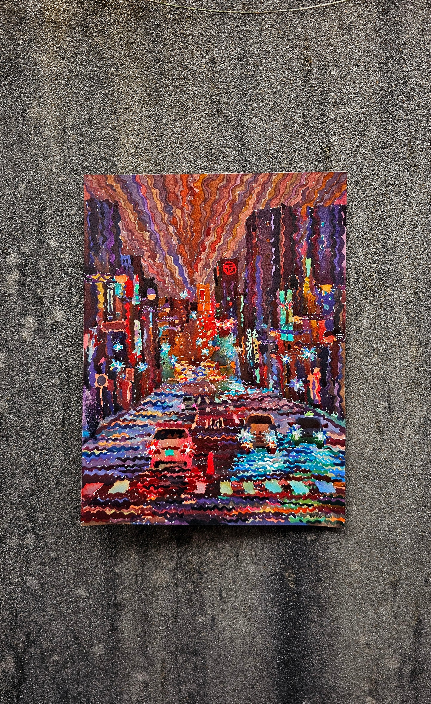 Tokyo Watercolor Painting by Tanbelia