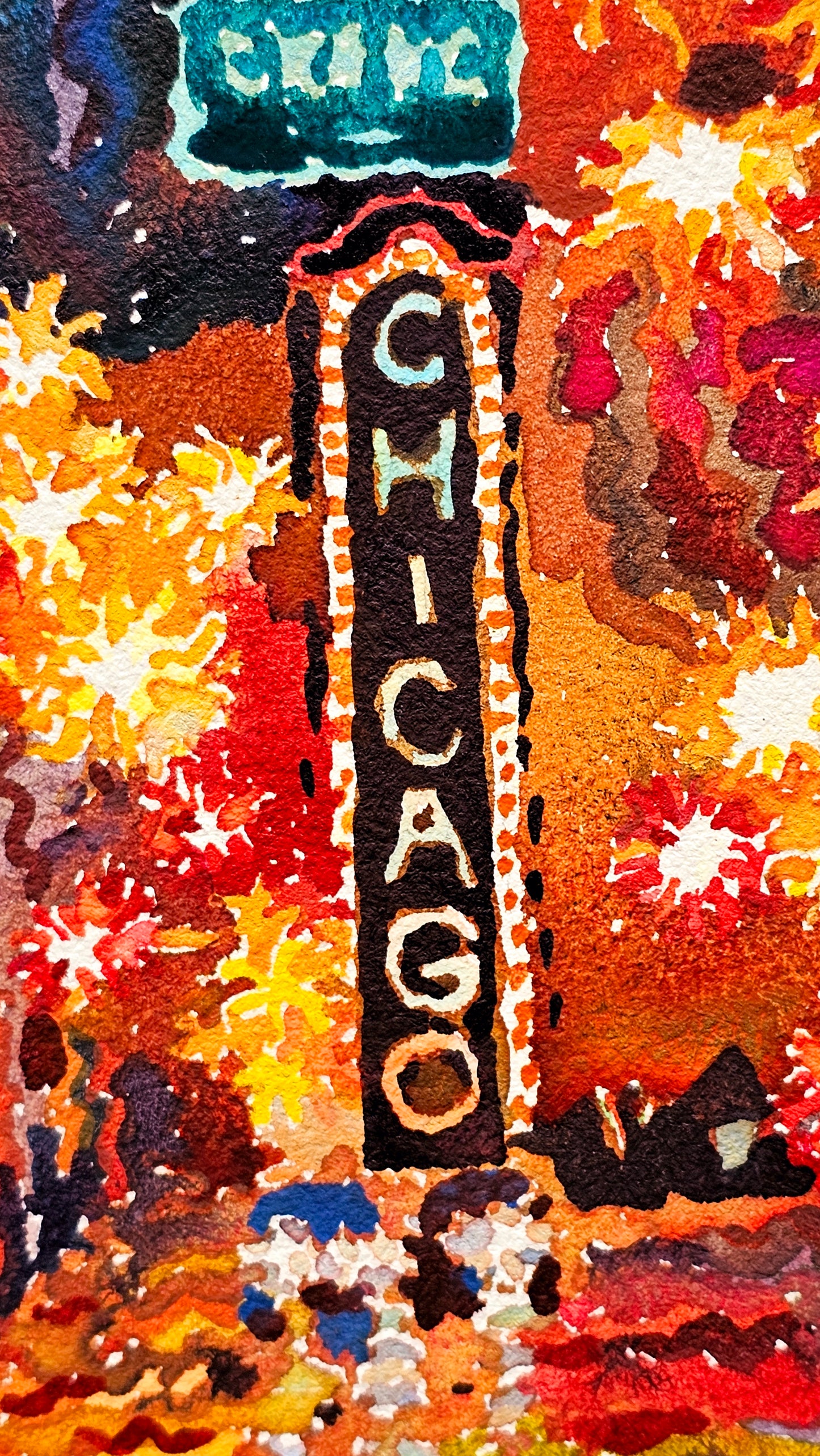 Chicago Watercolor Painting by Tanbelia