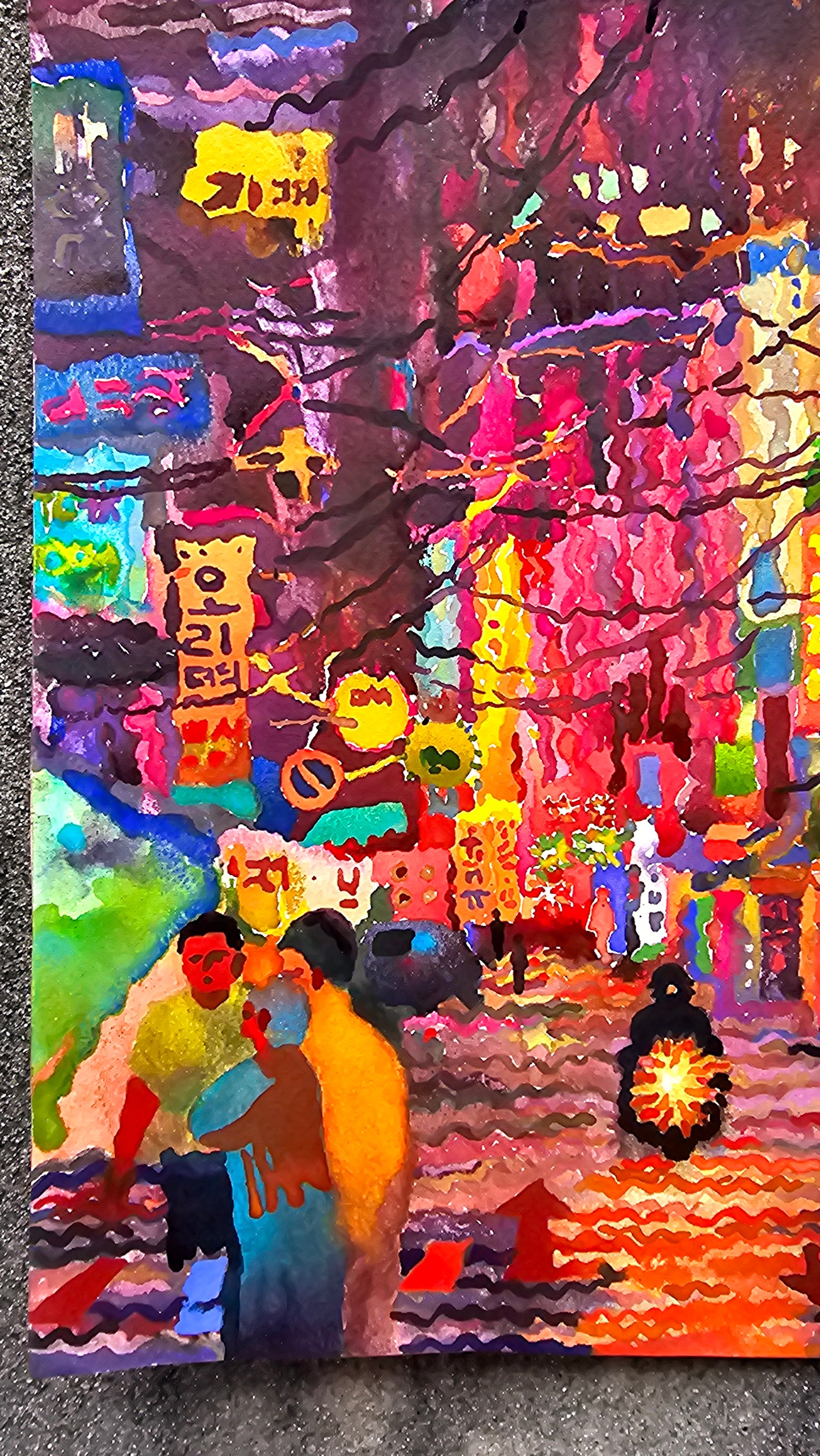 Seoul Watercolor Painting by Tanbelia