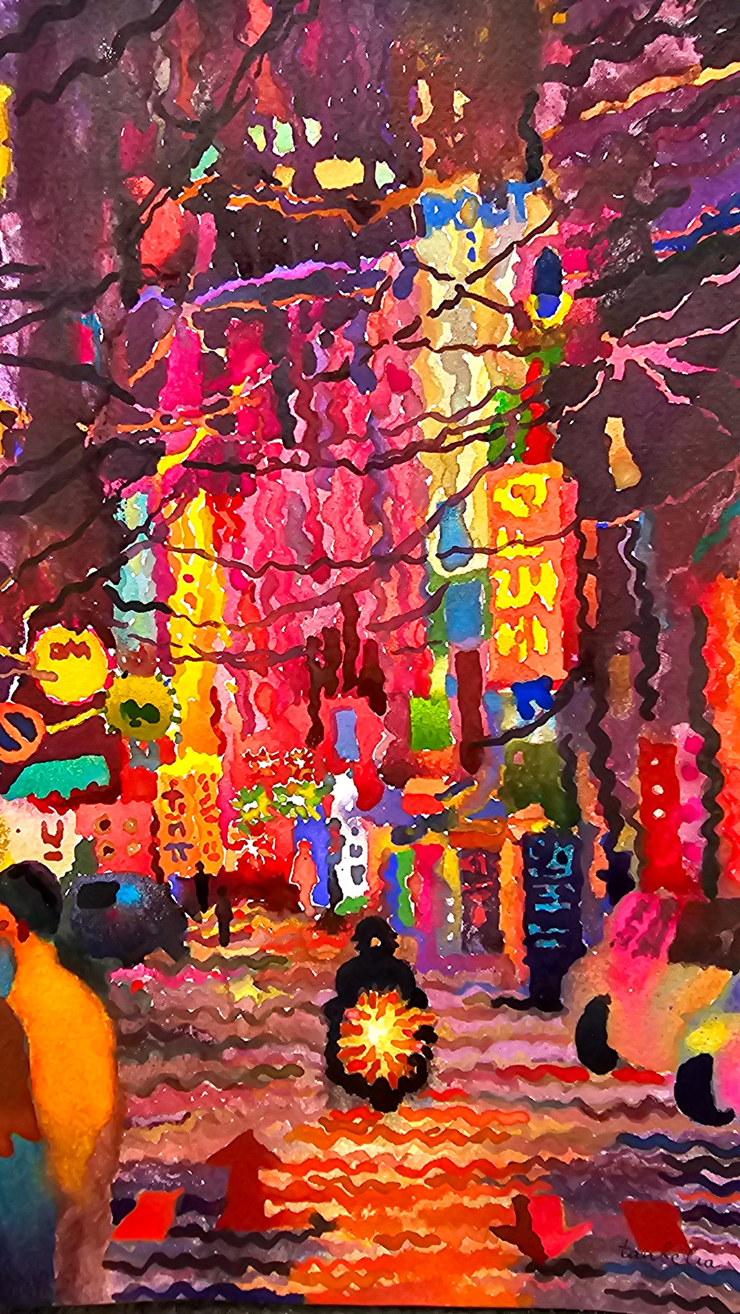 Seoul Watercolor Painting by Tanbelia