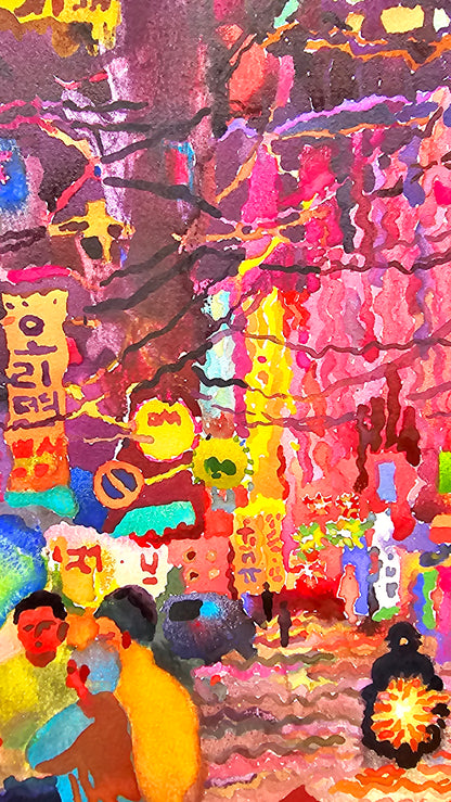 Seoul Watercolor Painting by Tanbelia