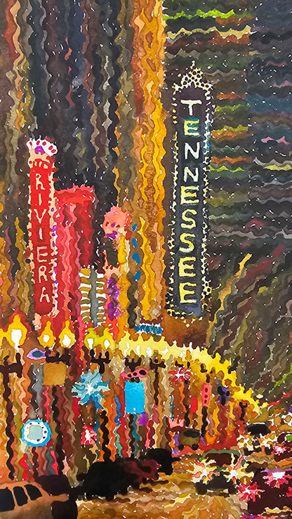 Knoxville Watercolor Painting by Tanbelia