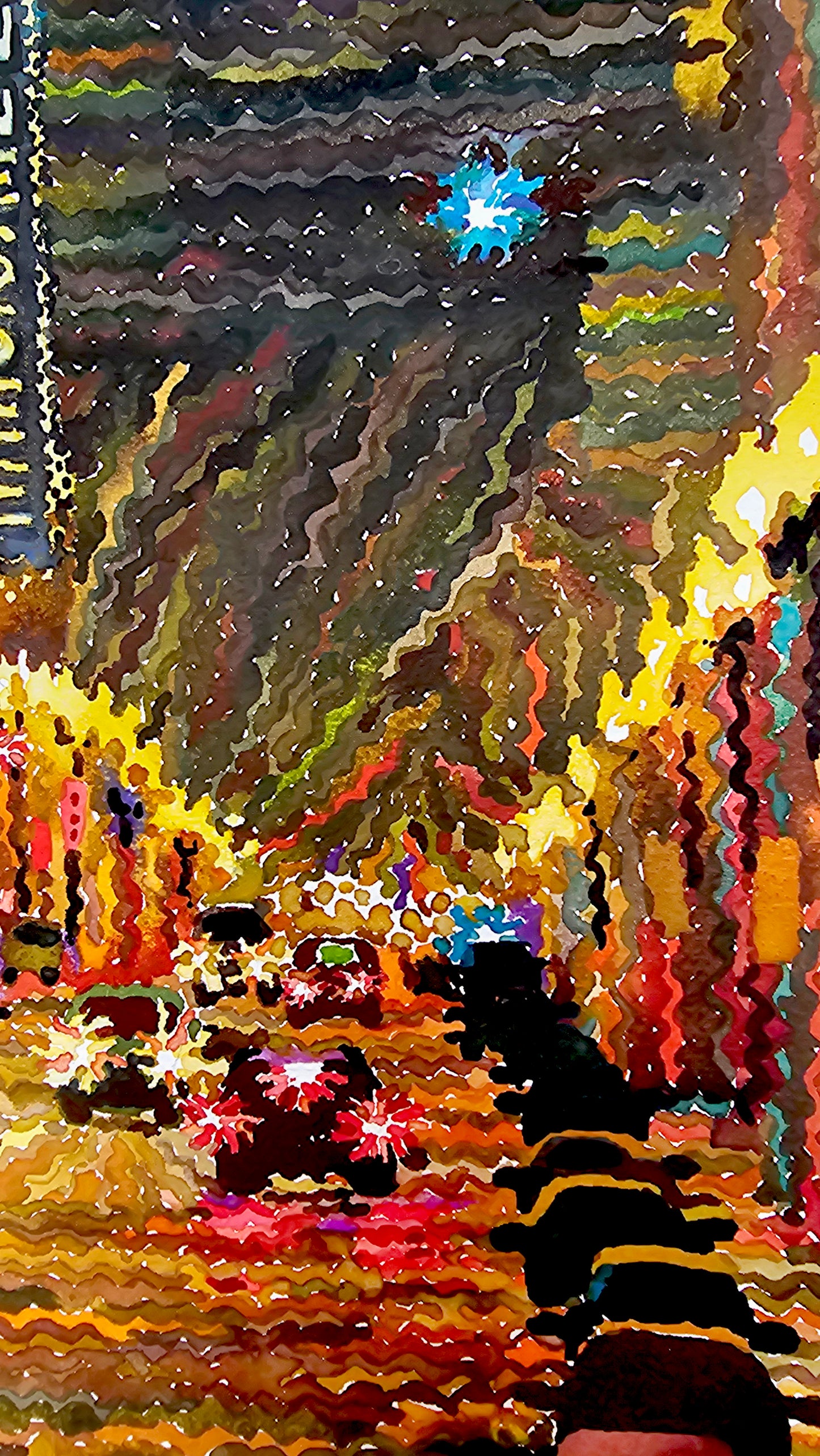 Knoxville Watercolor Painting by Tanbelia