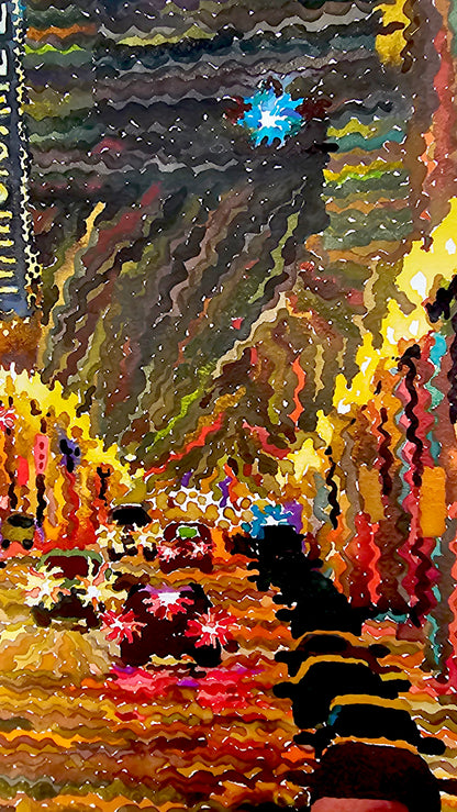 Knoxville Watercolor Painting by Tanbelia